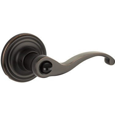 The Yale Expressions Privacy Farmington Lever with Maguire Rosette in Oil Rubbed Bronze finish