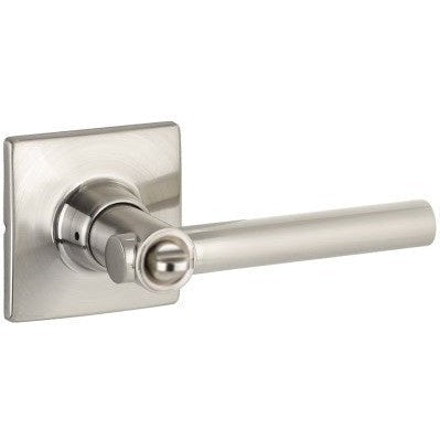 The Yale Expressions Privacy Holden Lever with Marcel Rosette in Satin Nickel finish