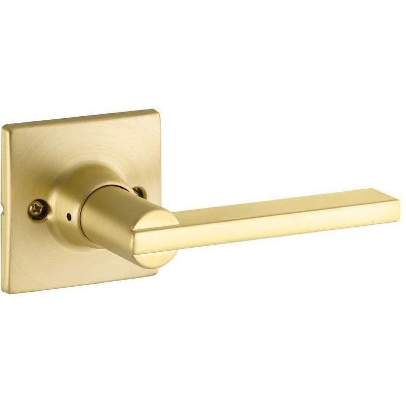 The Yale Expressions Passage Nils Lever with Marcel Rosette in Satin Brass finish