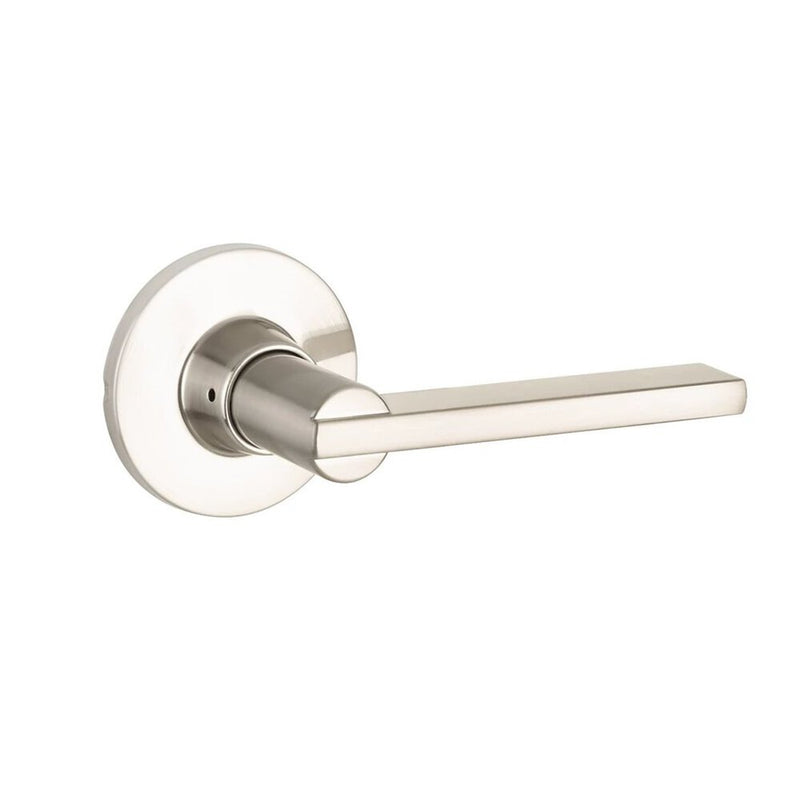 The Yale Expressions Privacy Nils Lever with Owen Rosette in Satin Nickel finish.