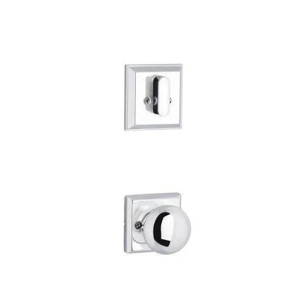 Yale Expressions Single Cylinder Ellington Interior Trim Pack with Walker Knob-Exterior Trim Sold Separately Polished Chrome