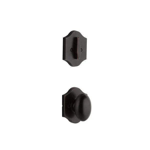 Yale Expressions Single Cylinder Everly Interior Trim Pack with Auburn Knob-Exterior Trim Sold Separately Oil Rubbed Bronze