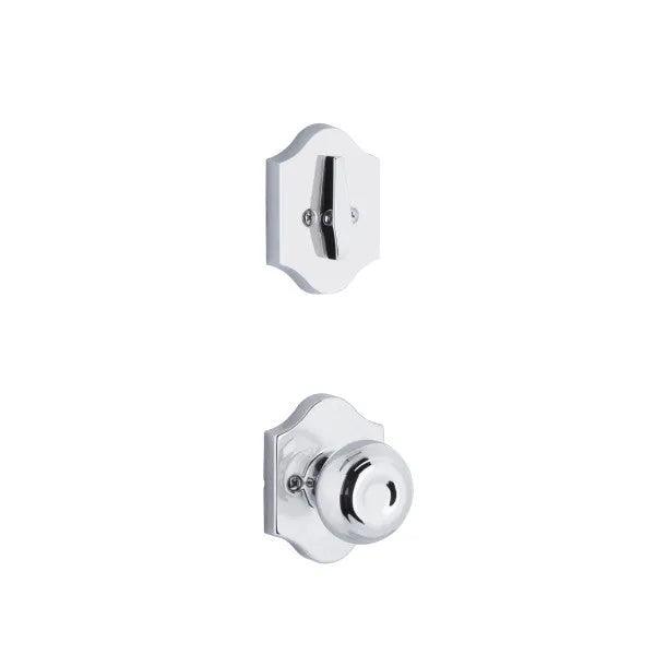Yale Expressions Single Cylinder Everly Interior Trim Pack with Lewiston Knob-Exterior Trim Sold Separately Polished Chrome