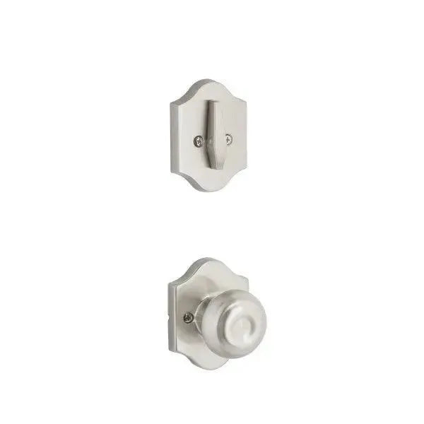 Yale Expressions Single Cylinder Everly Interior Trim Pack with Lewiston Knob in Satin Nickel finish