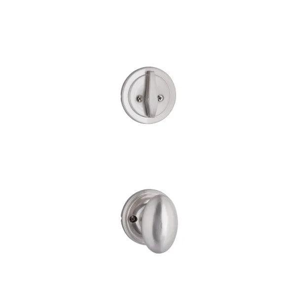 Yale Expressions Single Cylinder Maguire Interior Trim Pack with Auburn Knob-Exterior Trim Sold Separately Satin Nickel