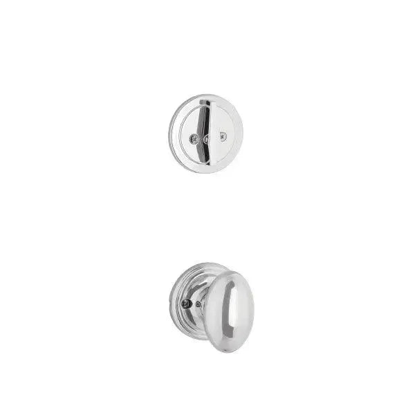 Yale Expressions Single Cylinder Maguire Interior Trim Pack with Auburn Knob in Polished Chrome finish