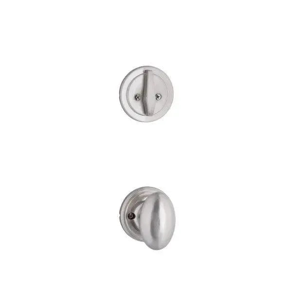 Yale Expressions Single Cylinder Maguire Interior Trim Pack with Auburn Knob in Satin Nickel finish