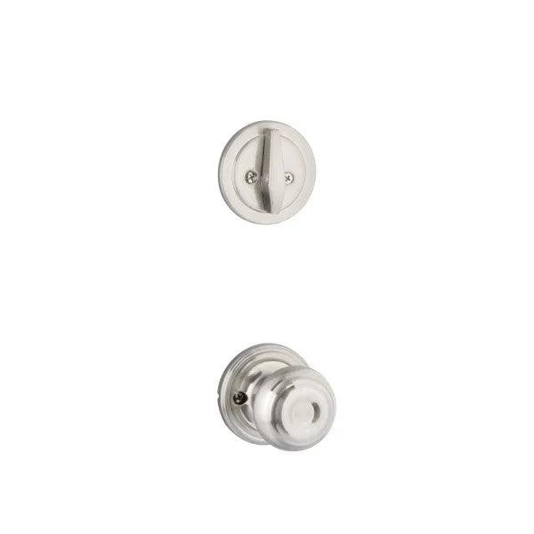 Yale Expressions Single Cylinder Maguire Interior Trim Pack with Lewiston Knob-Exterior Trim Sold Separately Satin Nickel