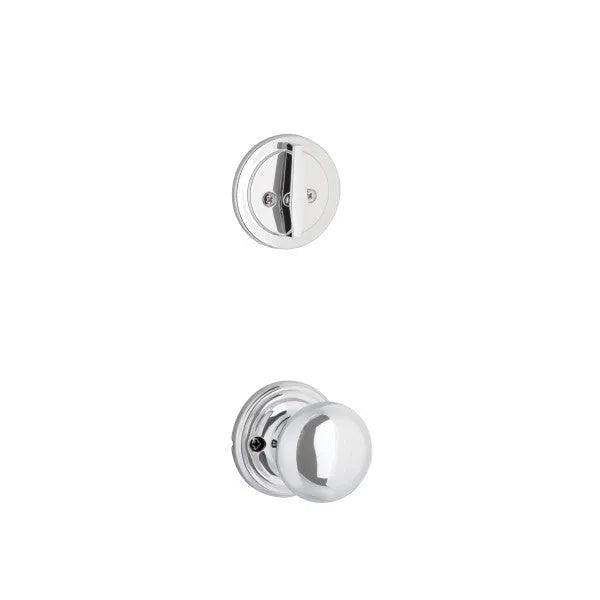 Yale Expressions Single Cylinder Maguire Interior Trim Pack with Walker Knob-Exterior Trim Sold Separately Polished Chrome
