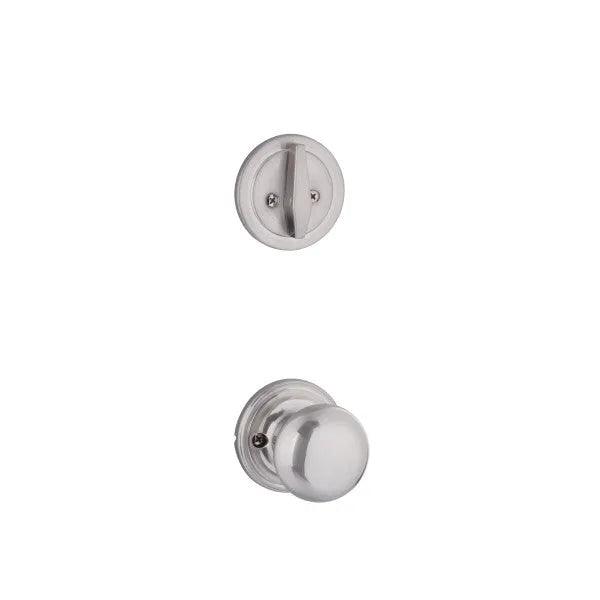Yale Expressions Single Cylinder Maguire Interior Trim Pack with Walker Knob-Exterior Trim Sold Separately Satin Nickel