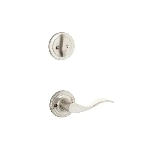 Yale Expressions Single Cylinder Maguire Interior Trim with Brunswick Lever in Satin Nickel finish
