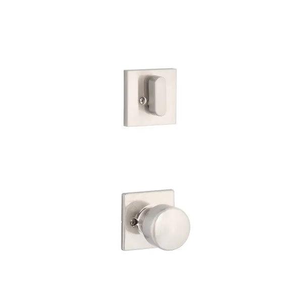 Yale Expressions Single Cylinder Marcel Interior Trim Pack with Dylan Knob-Exterior Trim Sold Separately Satin Nickel