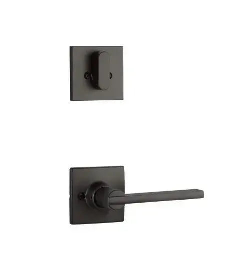 Yale Expressions Single Cylinder Marcel Interior Trim Pack with Nils Lever in Flat Black finish