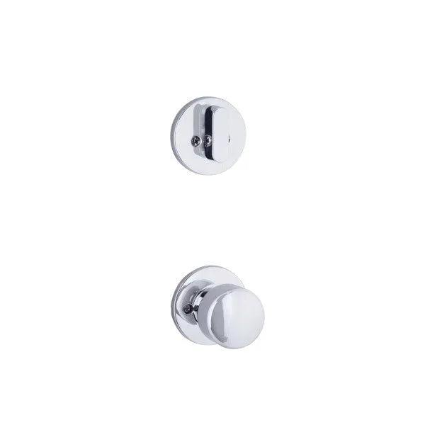 Yale Expressions Single Cylinder Owen Interior Trim Pack with Dylan Knob-Exterior Trim Sold Separately Polished Chrome