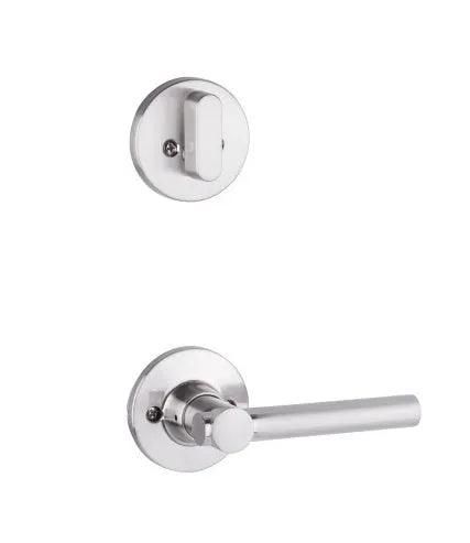 Yale Expressions Single Cylinder Owen Interior Trim Pack with Holden Lever-Exterior Trim Sold Separately Satin Nickel