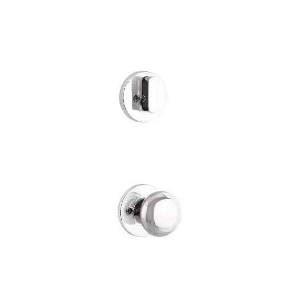 Yale Expressions Single Cylinder Owen Interior Trim Pack with Walker Knob-Exterior Trim Sold Separately Polished Chrome