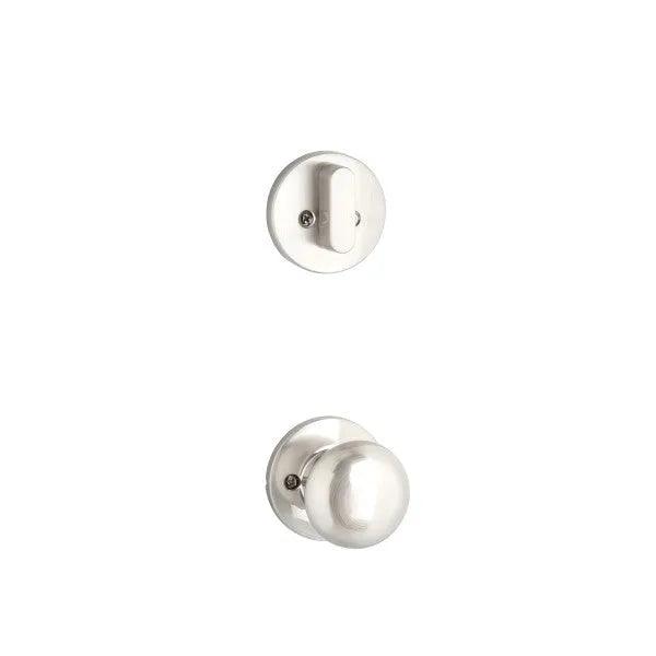 Yale Expressions Single Cylinder Owen Interior Trim Pack with Walker Knob-Exterior Trim Sold Separately Satin Nickel