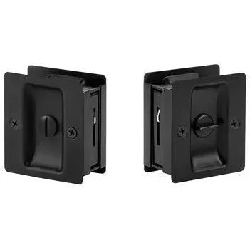 Yale Expressions Square Pocket Door Lock Flat Black