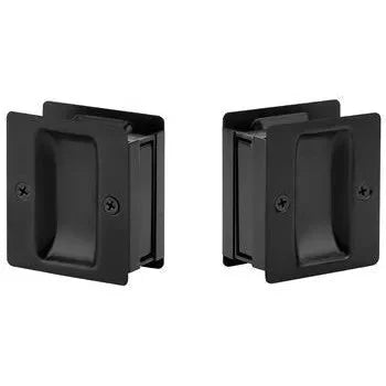 Yale Expressions Square Pocket Door Lock Flat Black