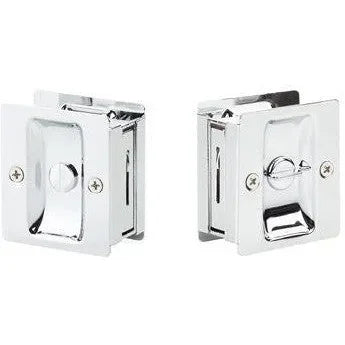 Yale Expressions Square Pocket Door Lock Polished Chrome