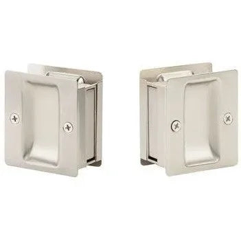 Yale Expressions Square Pocket Door Lock Satin Nickel