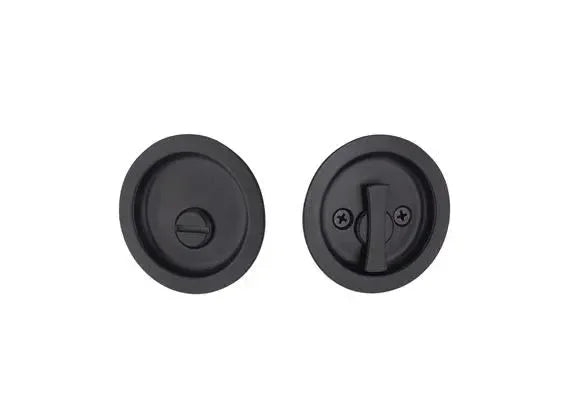 Yale Expressions Tubular Round Pocket Door Lock Flat Black