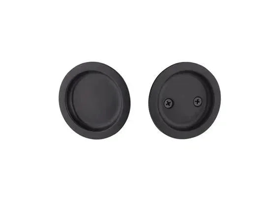 Yale Expressions Tubular Round Pocket Door Lock Flat Black