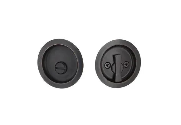 Yale Expressions Tubular Round Pocket Door Lock Oil Rubbed Bronze