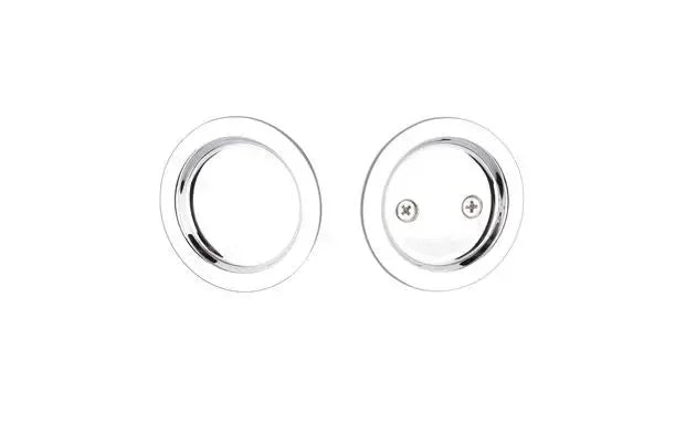 Yale Expressions Tubular Round Pocket Door Lock Polished Chrome