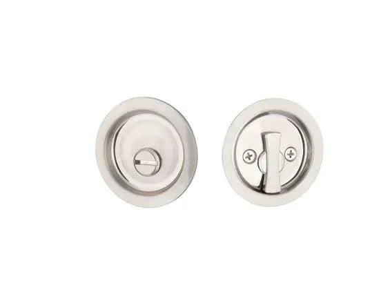 Yale Expressions Tubular Round Pocket Door Lock Satin Nickel