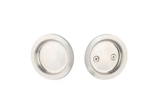 Yale Expressions Tubular Round Pocket Door Lock Satin Nickel