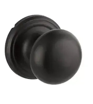 Yale Expressions Walker Knob with Maguire Rosette in Flat Black finish