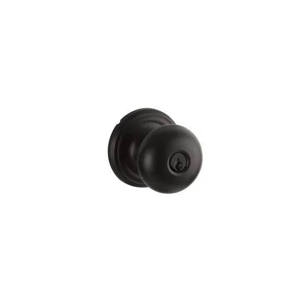 Yale Expressions Walker Knob with Maguire Rosette Flat Black